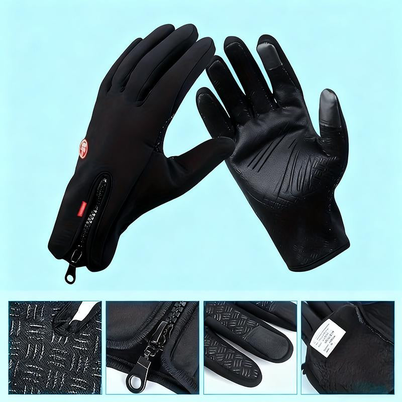 Outdoor Winter Gloves, Touchscreen Andwindproof Full-Finger Gloves for Sports, Travel,And Daily Activities