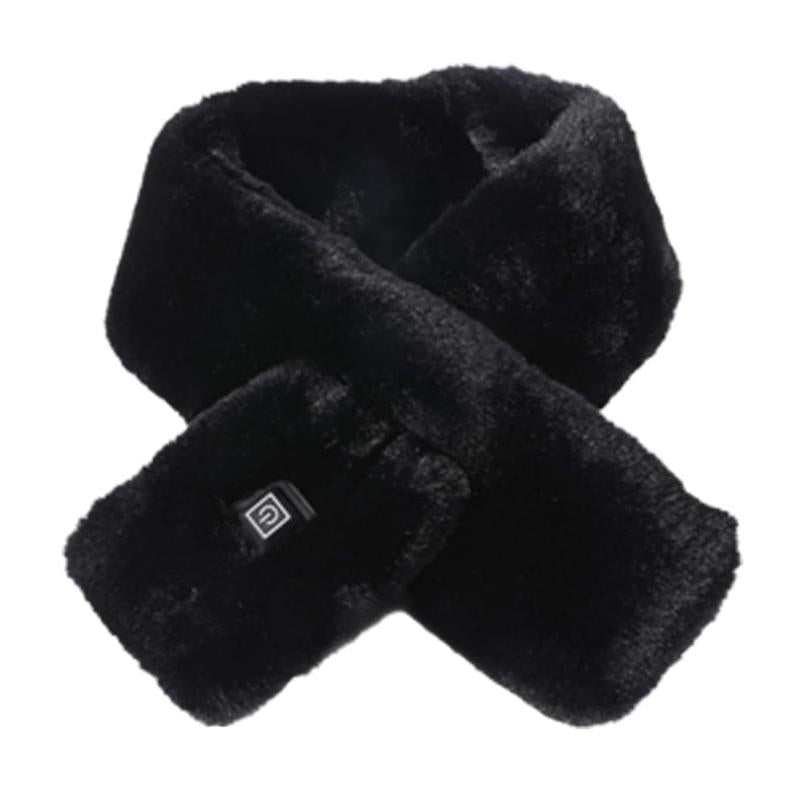 Luxurious Graphene Heated Scarf for Men and Women - Faux Fur Neck Heating Pad with 3 Adjustable Heat Levels for Ultimate Comfort and Pain Relief - Perfect Gift for Loved Ones!
